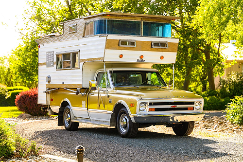 1968 Chevrolet C20 CST Custom Camper w/1966 Del Rey Sky Lounge Camper